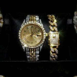 CUBANO GOLDEN + PULSERA DORADA